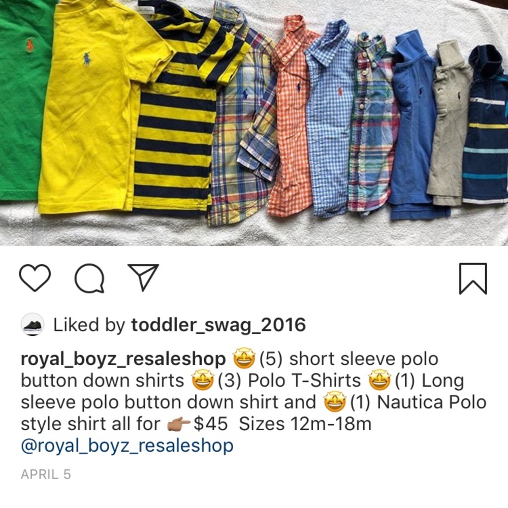 Bundle of polo (9) and (1) Nautica shirts